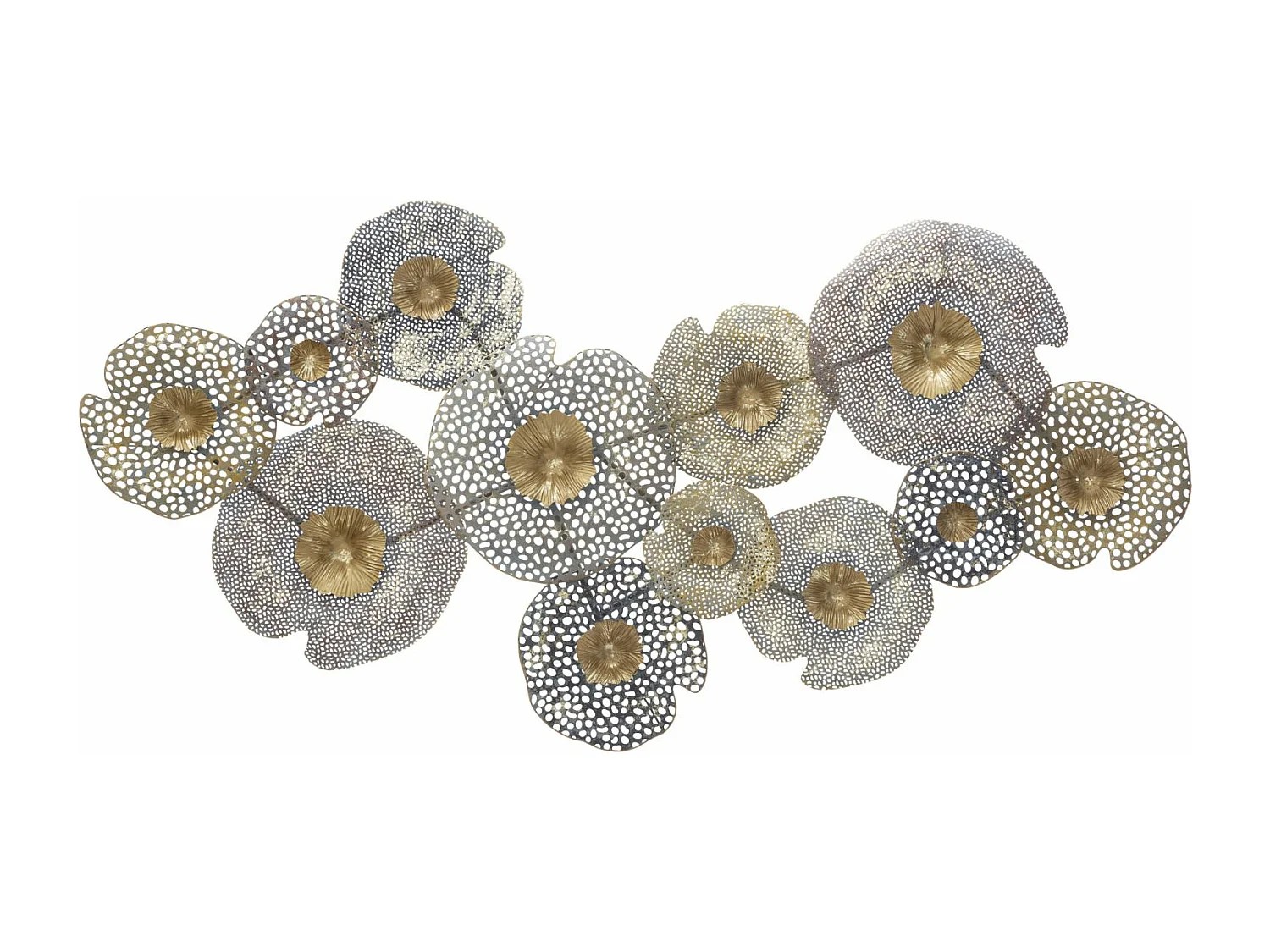 Panneau décoratif 3D en métal multicolore cm 119x7x59,5