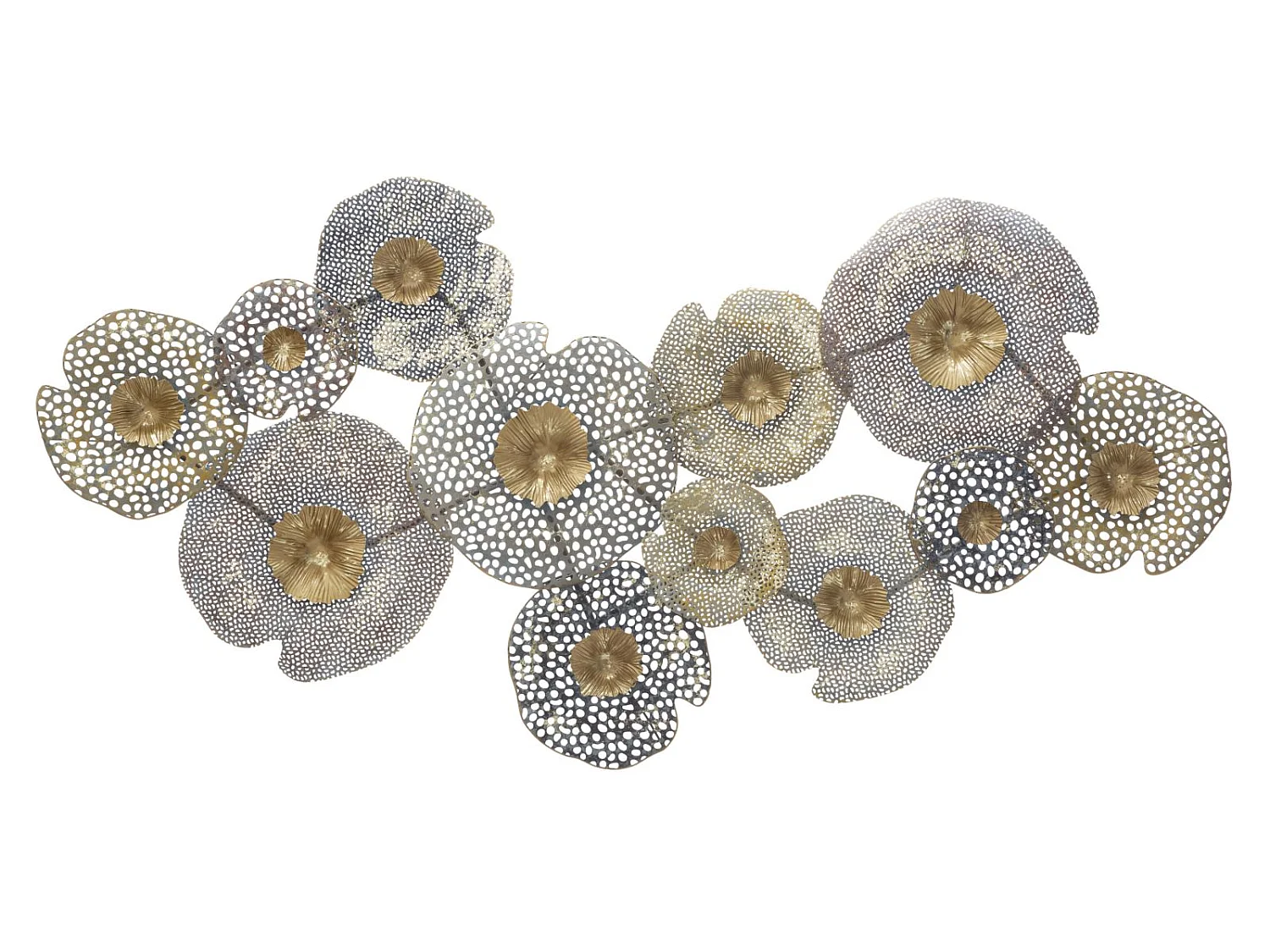 3D-Dekopaneel aus Metall mehrfarbig 119x7x59,5 cm