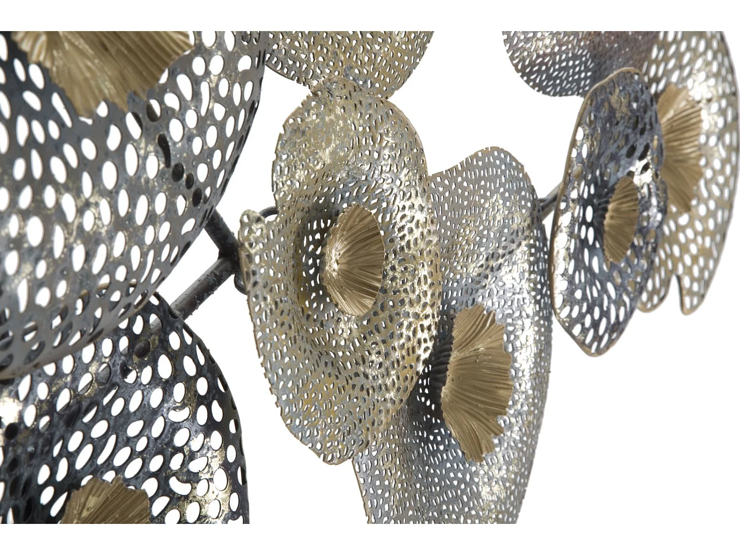 3D-Dekopaneel aus Metall mehrfarbig 119x7x59,5 cm