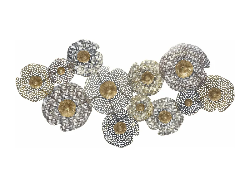 Panneau décoratif 3D en métal multicolore cm 119x7x59,5