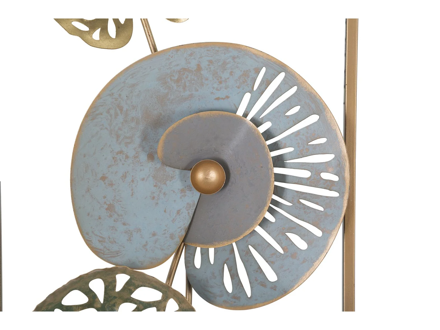 Pannello decorativo 3D in metallo multicolore cm 31,2x5,5x90