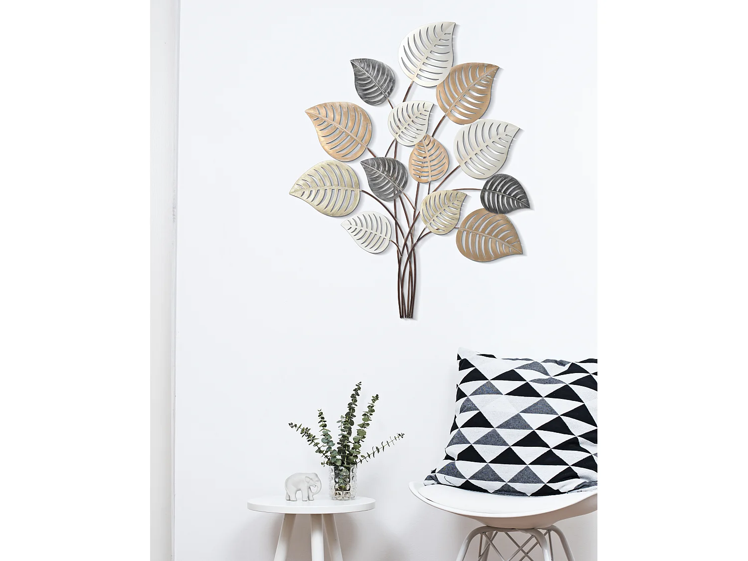 Décoration Murale en Métal "Otip" 81cm Multicolore