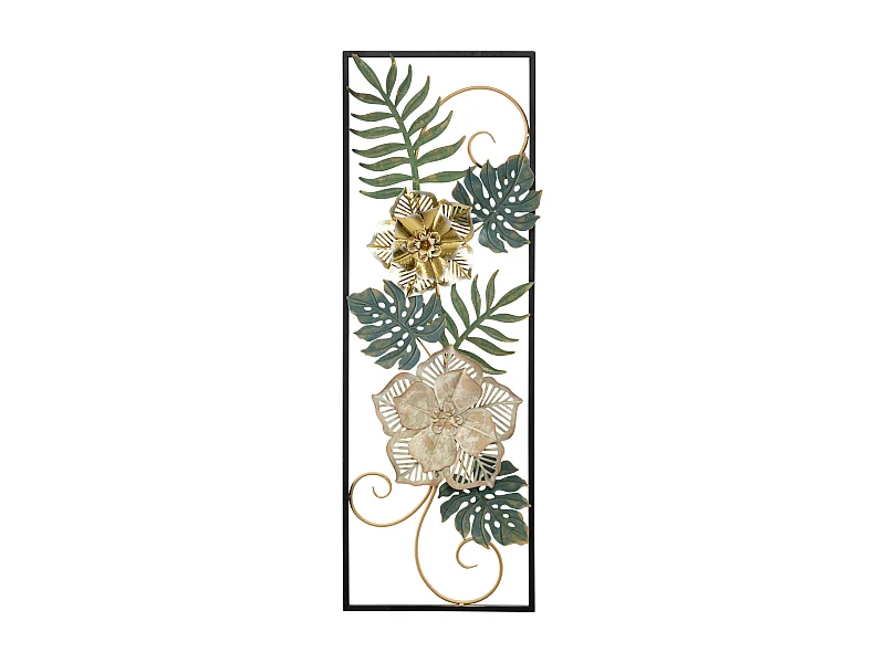 3D decoratief paneel in veelkleurig metaal 31x4x90 cm