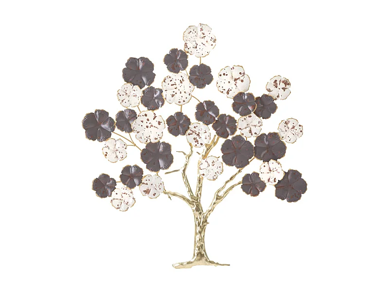 Décoration Murale en Métal "Albero Purpy" 80cm Multicolore