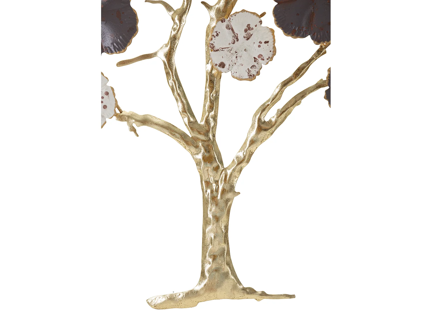 Pannello decorativo 3D albero in metallo multicolore cm 73,7x5x80