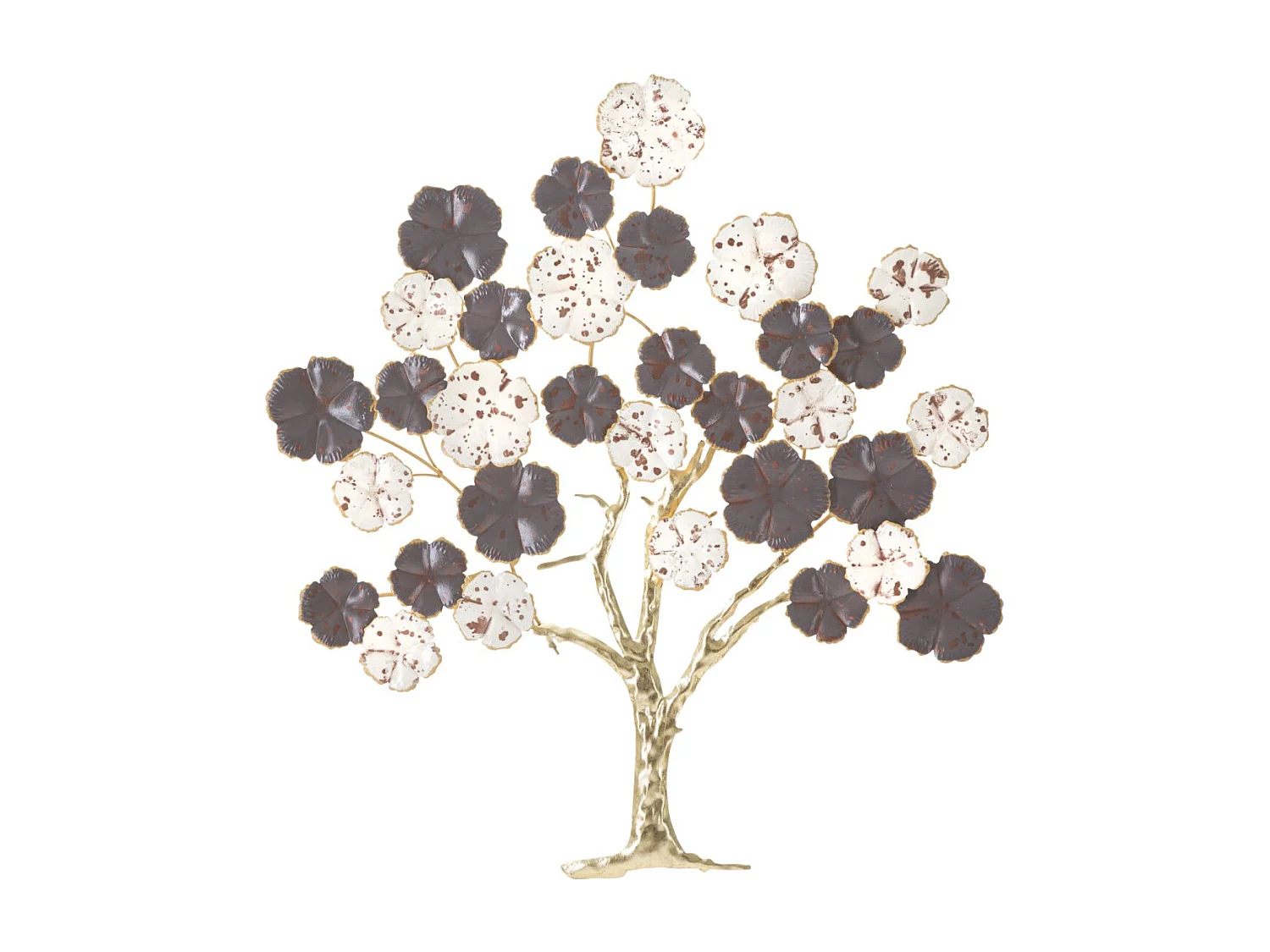 Décoration Murale en Métal "Albero Purpy" 80cm Multicolore