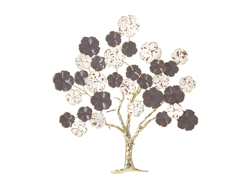 Décoration Murale en Métal "Albero Purpy" 80cm Multicolore