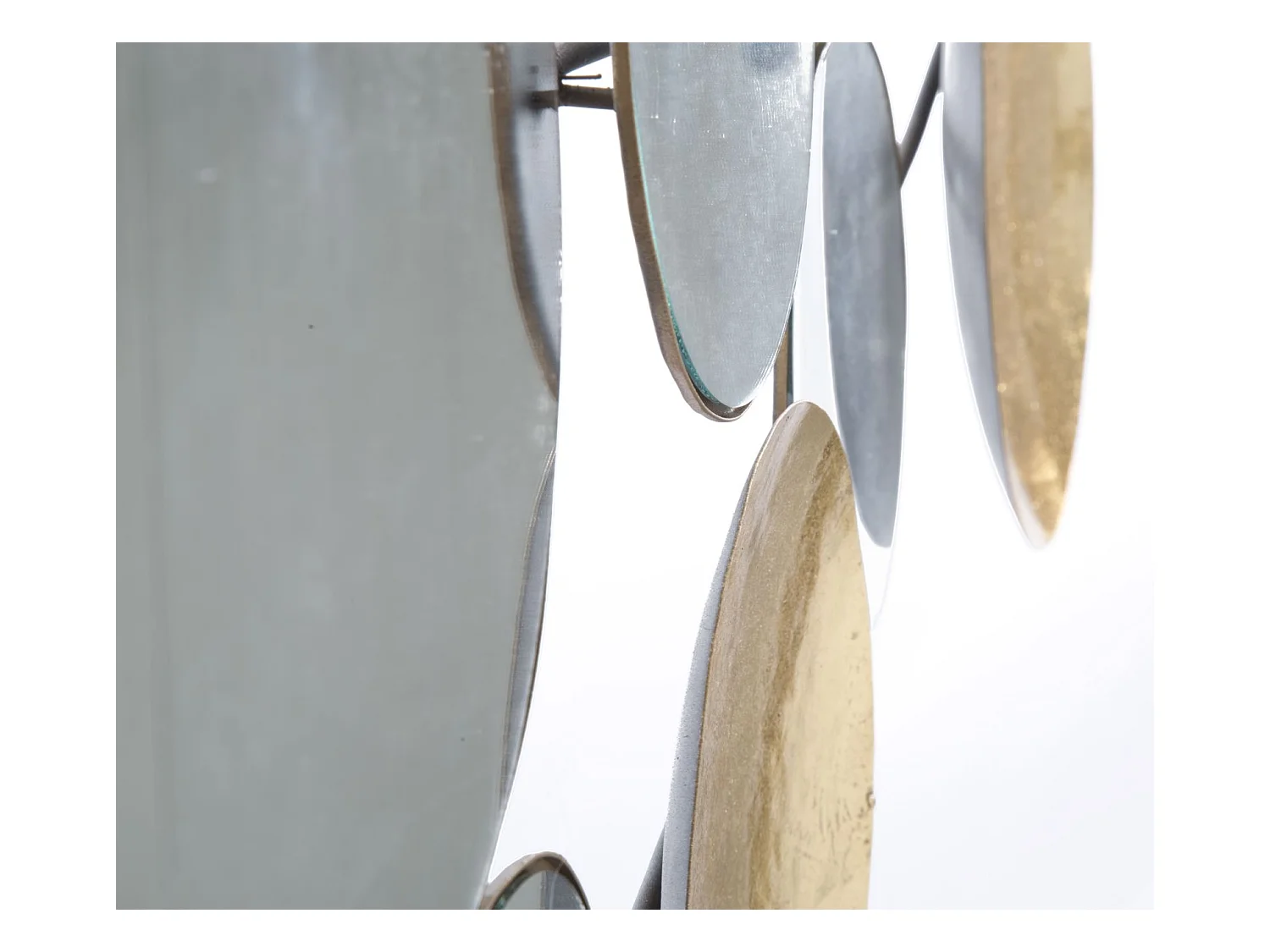 Décoration Murale en Métal "Miroirs" 118cm Or