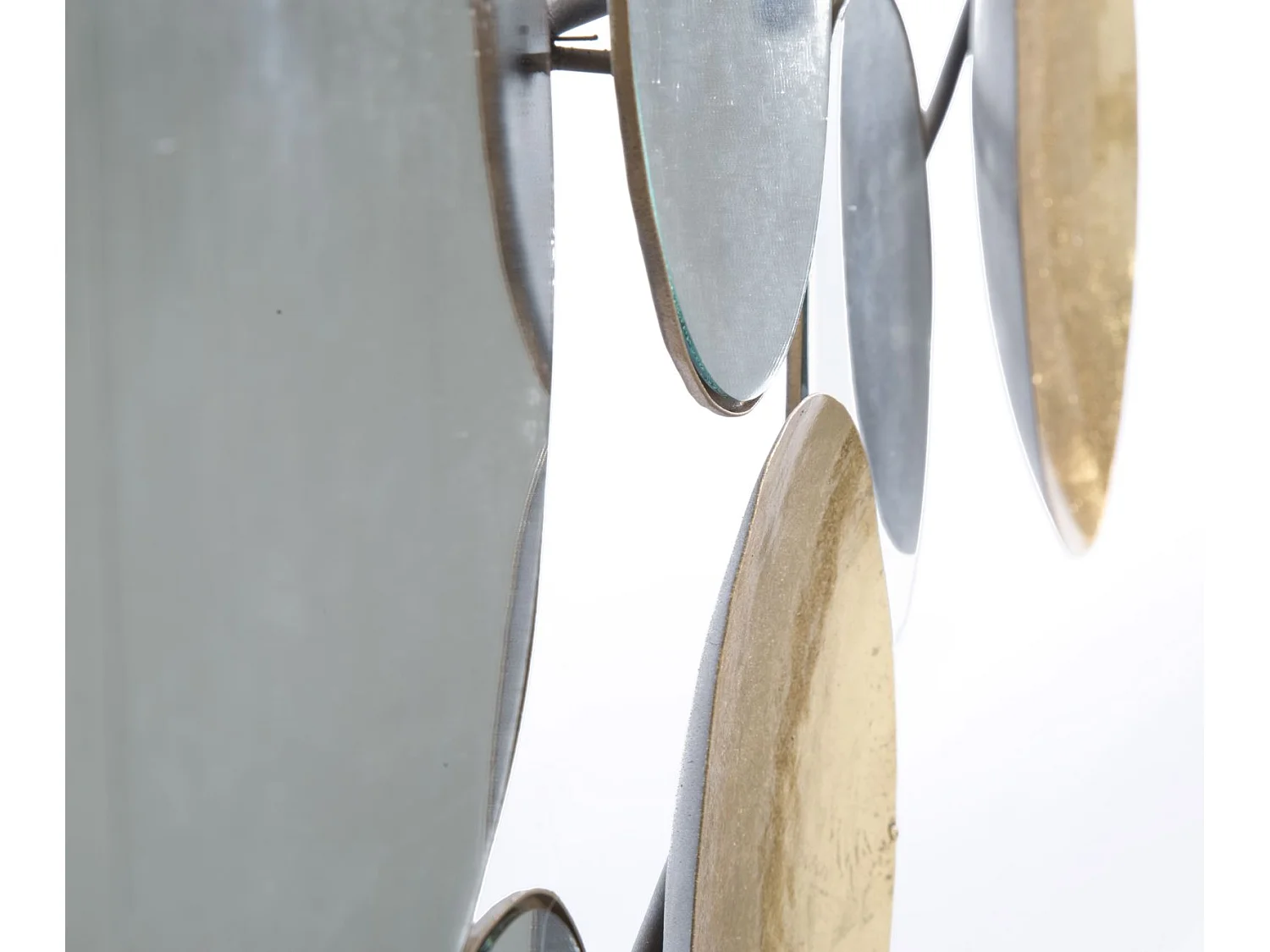 Décoration Murale en Métal "Miroirs" 118cm Or