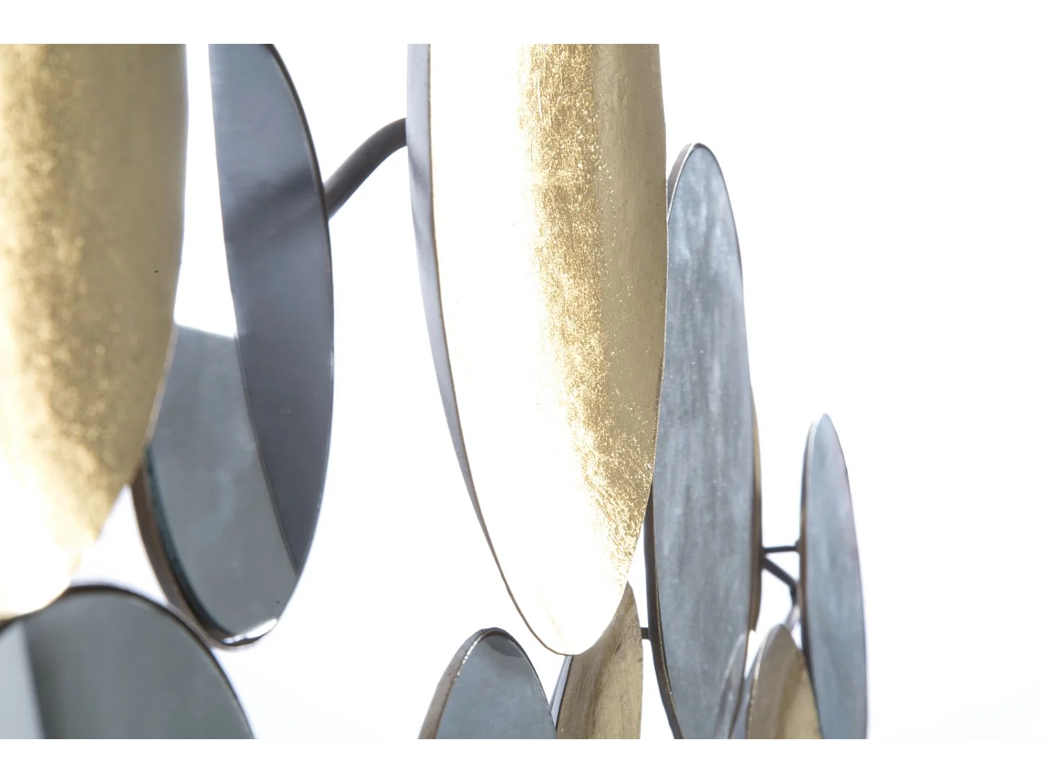 Décoration Murale en Métal "Miroirs" 118cm Or