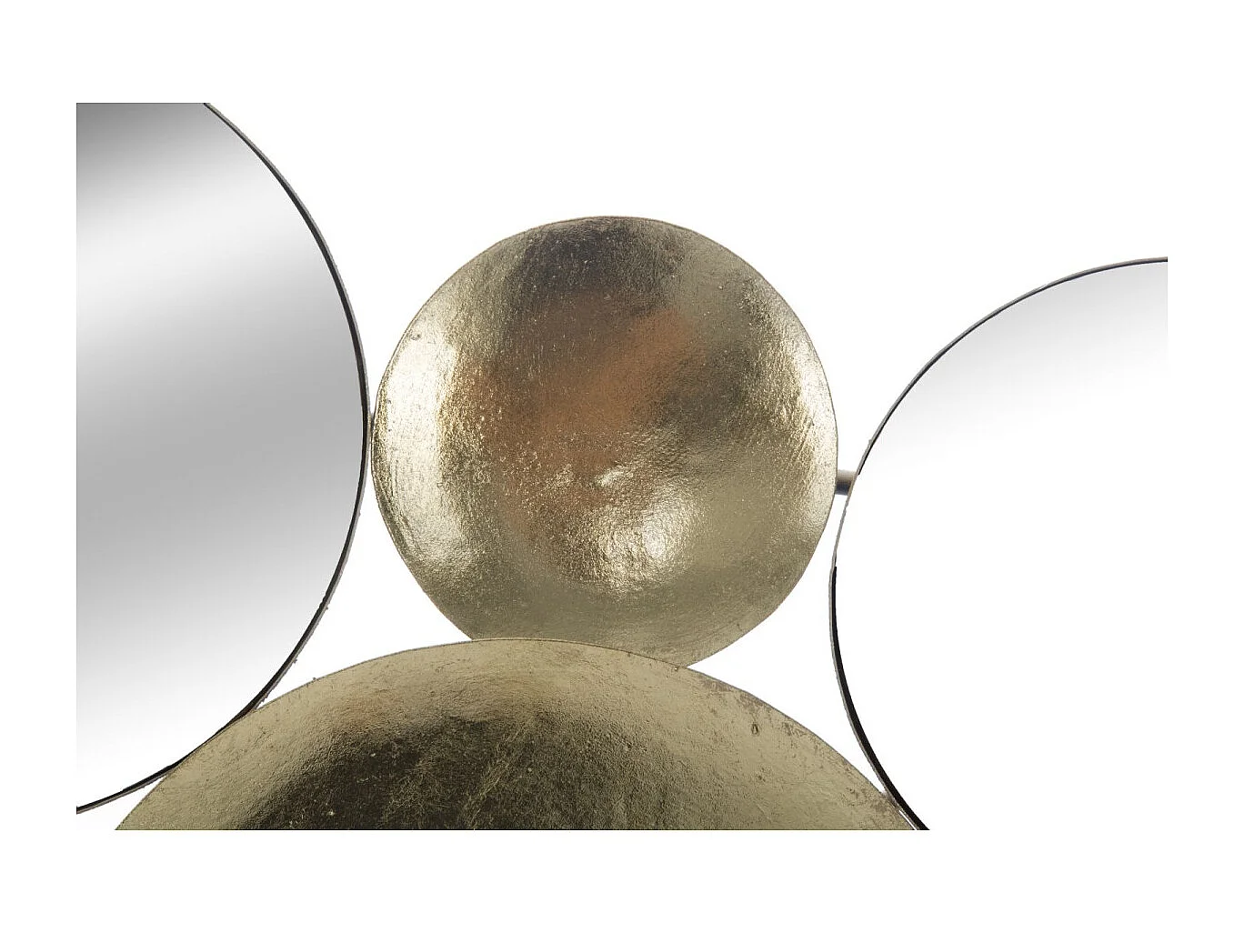 Décoration Murale en Métal "Miroirs" 118cm Or