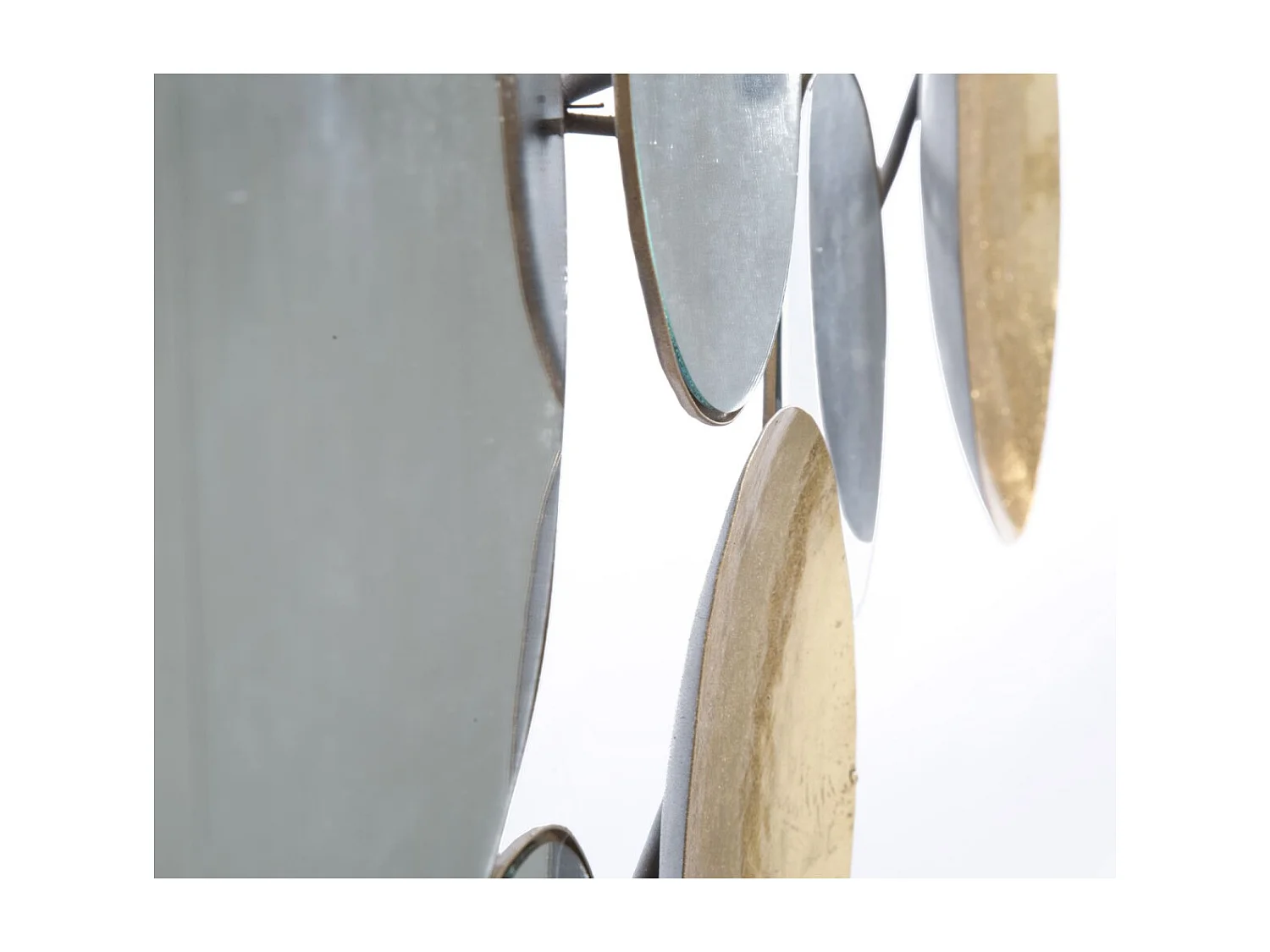 Décoration Murale en Métal "Miroirs" 118cm Or