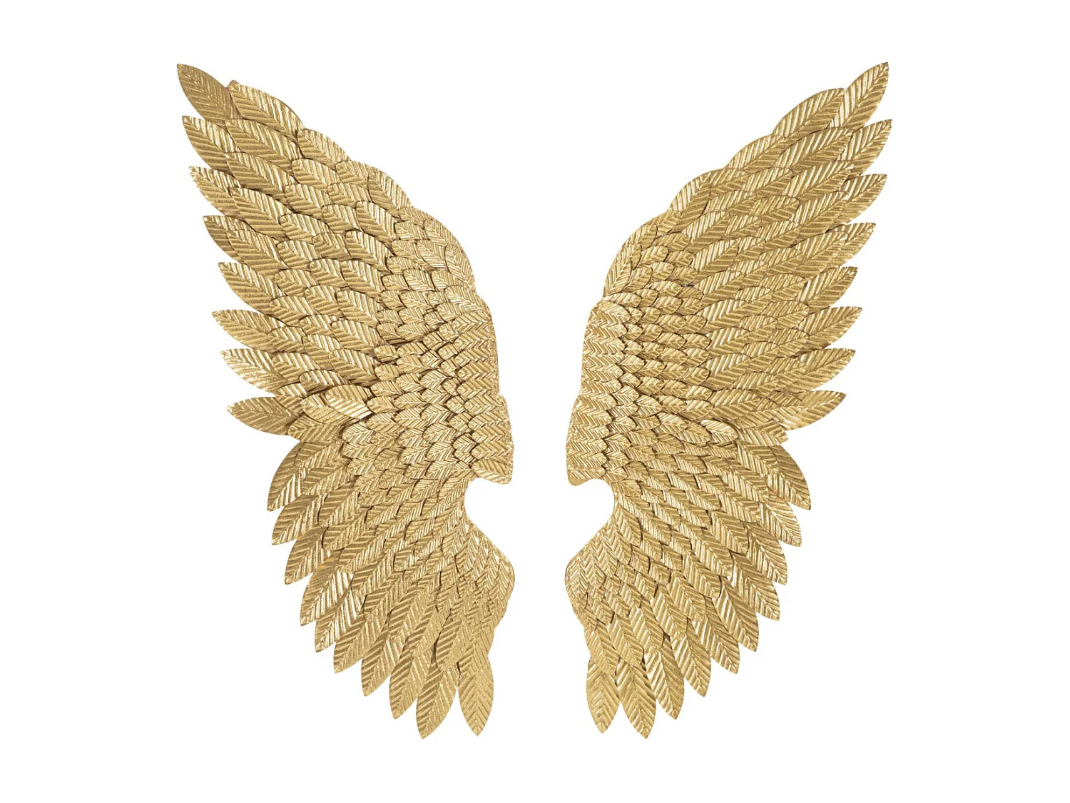 Lot de 2 Décorations Murales en Métal "Beauty" 100cm Or