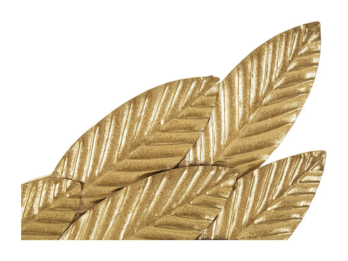 Lot de 2 Décorations Murales en Métal "Beauty" 100cm Or