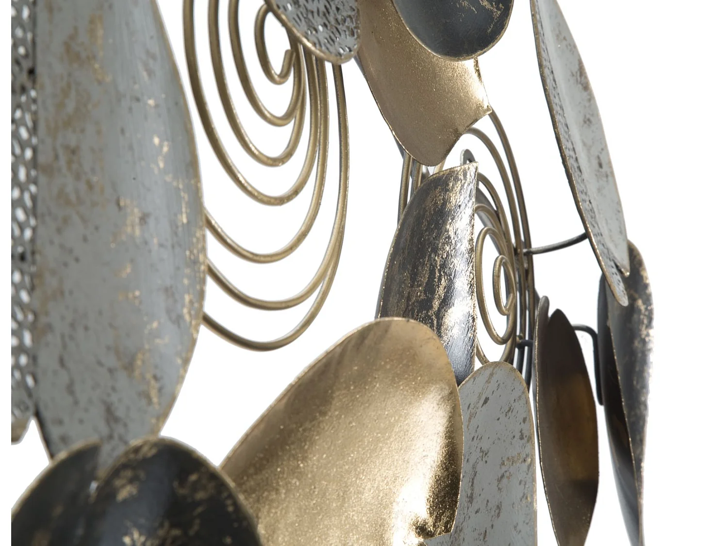 Pannello decorativo 3D in metallo multicolore cm 97x5,5x43