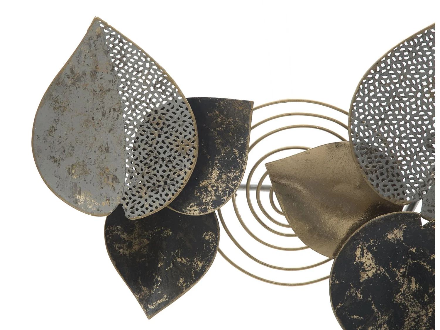 Pannello decorativo 3D in metallo multicolore cm 97x5,5x43