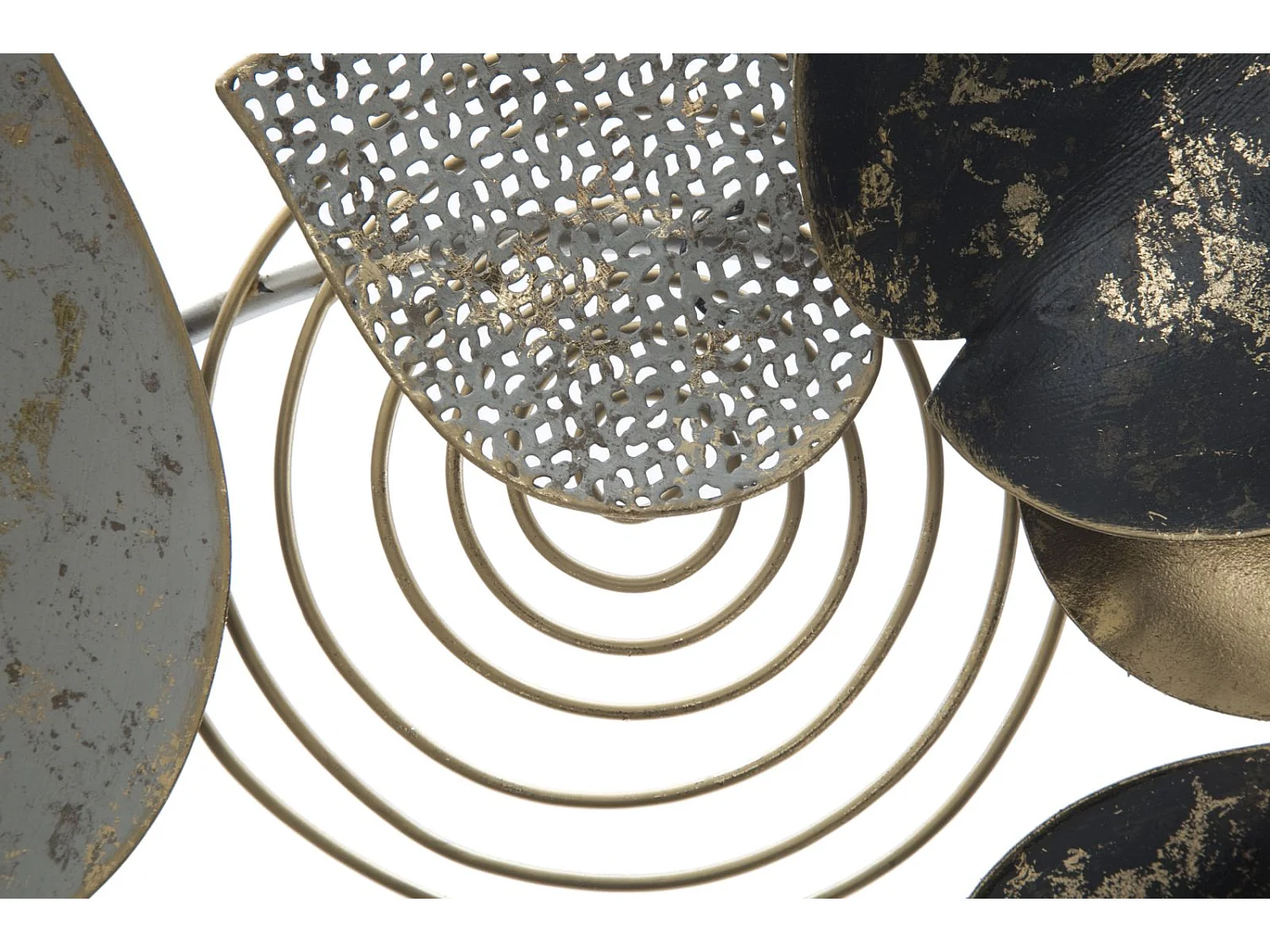 Pannello decorativo 3D in metallo multicolore cm 97x5,5x43