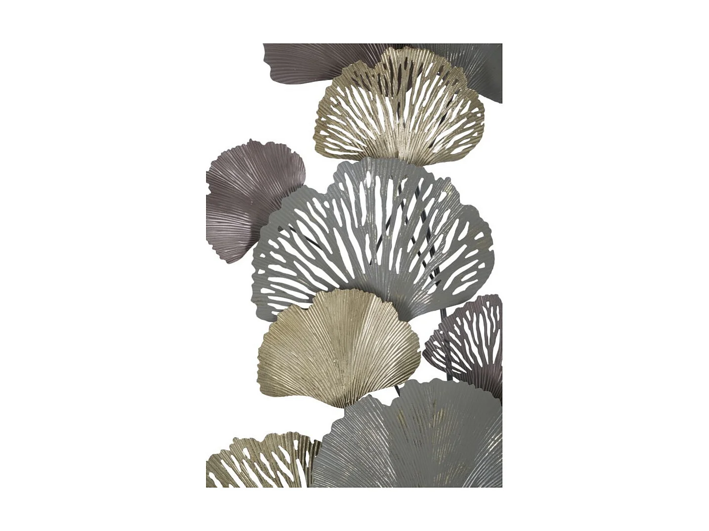 Pannello decorativo 3D in metallo multicolore cm 76x7,6x126