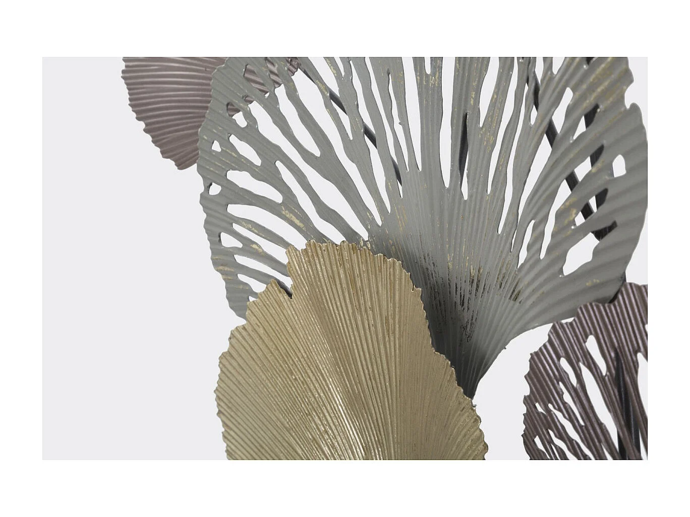 Pannello decorativo 3D in metallo multicolore cm 76x7,6x126