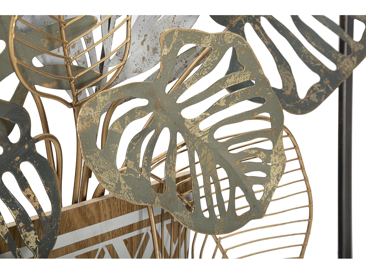 Décoration Murale Encadrée en Métal "Vaso" 62cm Multicolore