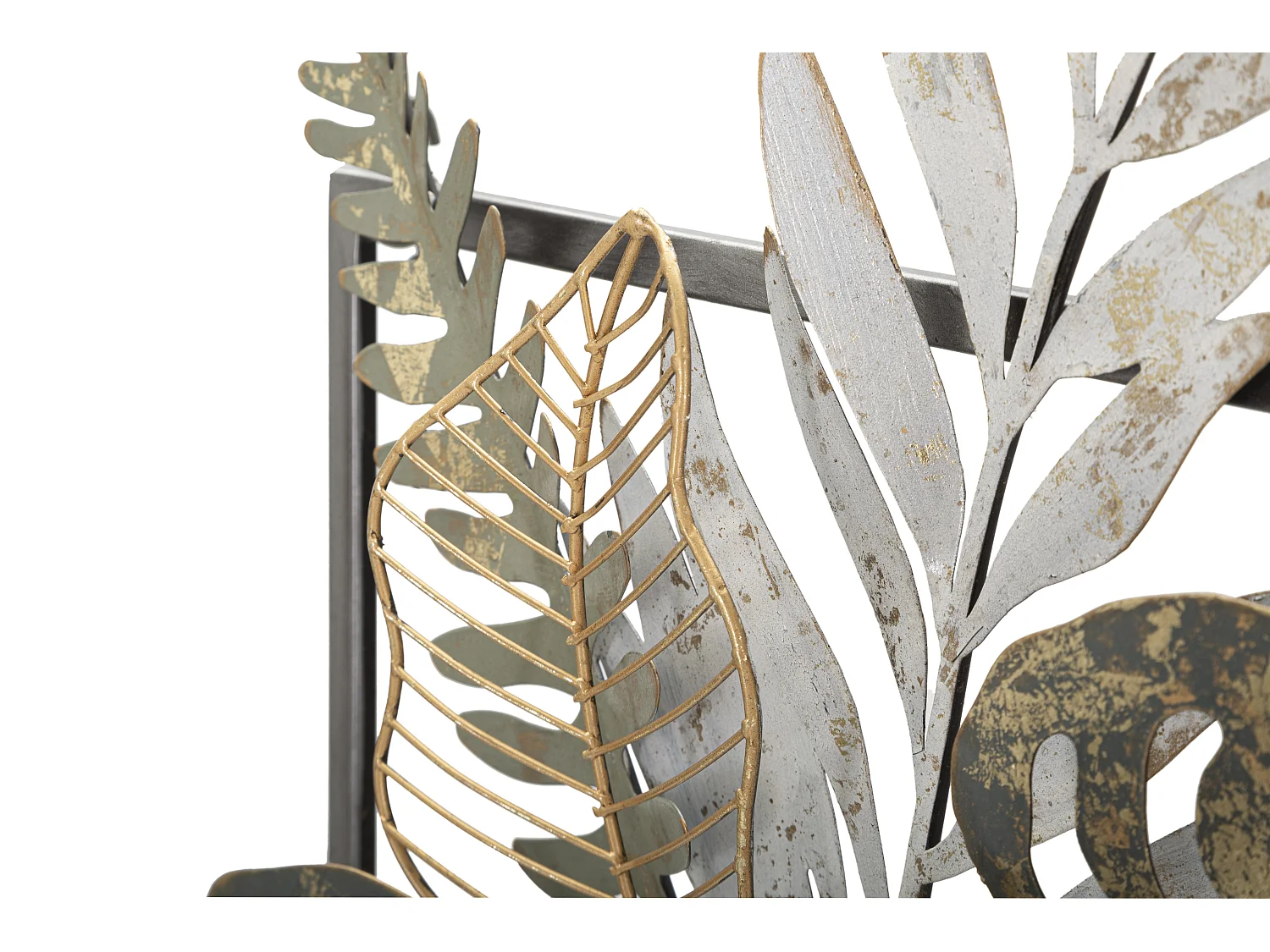 Décoration Murale Encadrée en Métal "Vaso" 62cm Multicolore