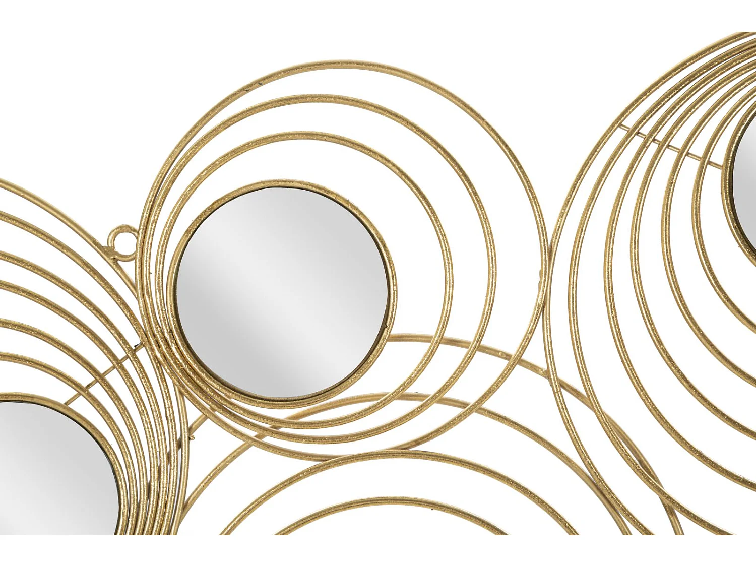 Pannello decorativo 3D in metallo dorato e specchi cm 90x2,5x45