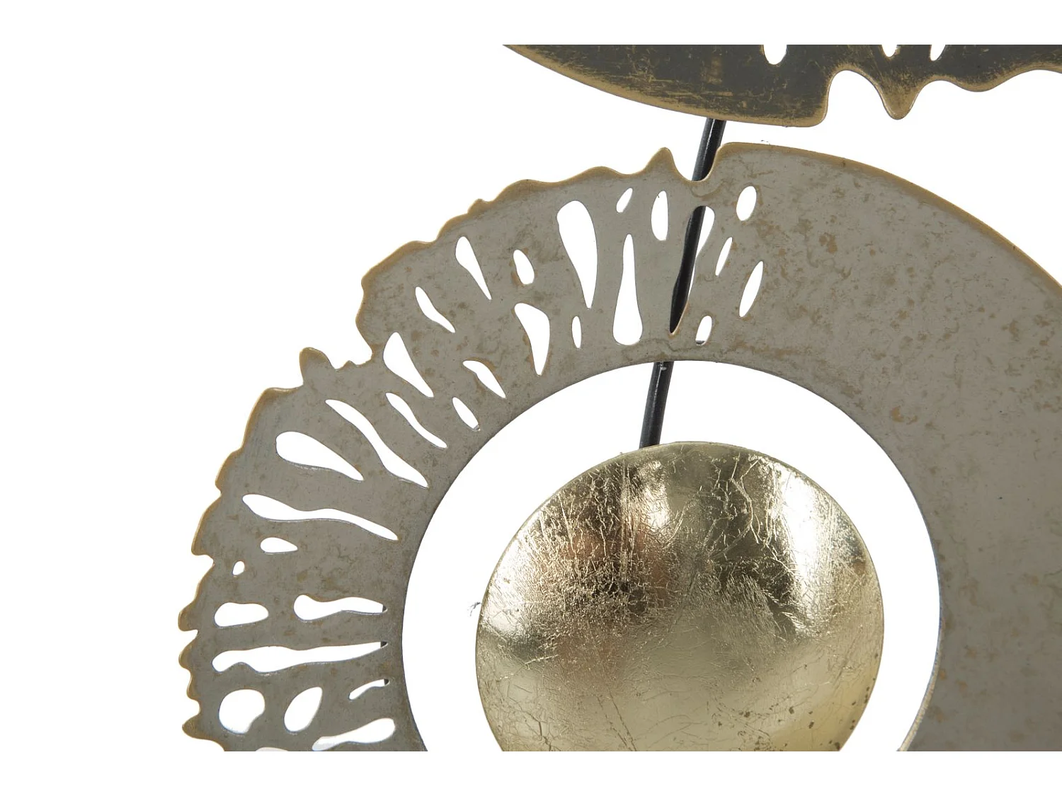 3D-Dekopaneel aus Metall mehrfarbig 31x3x89,5 cm