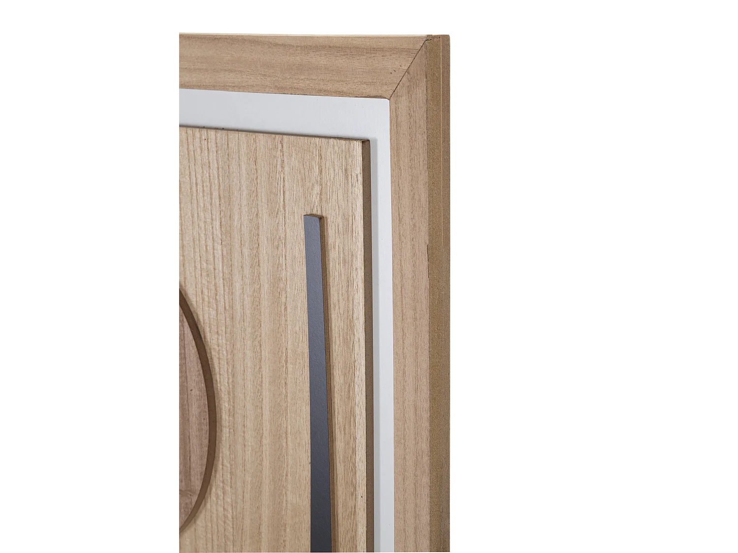 Pannello decorativo 3D in legno marrone astratto cm 60x2x80