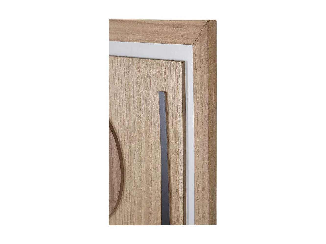 Décoration Murale Encadrée "Astrys" 80cm Naturel & Noir