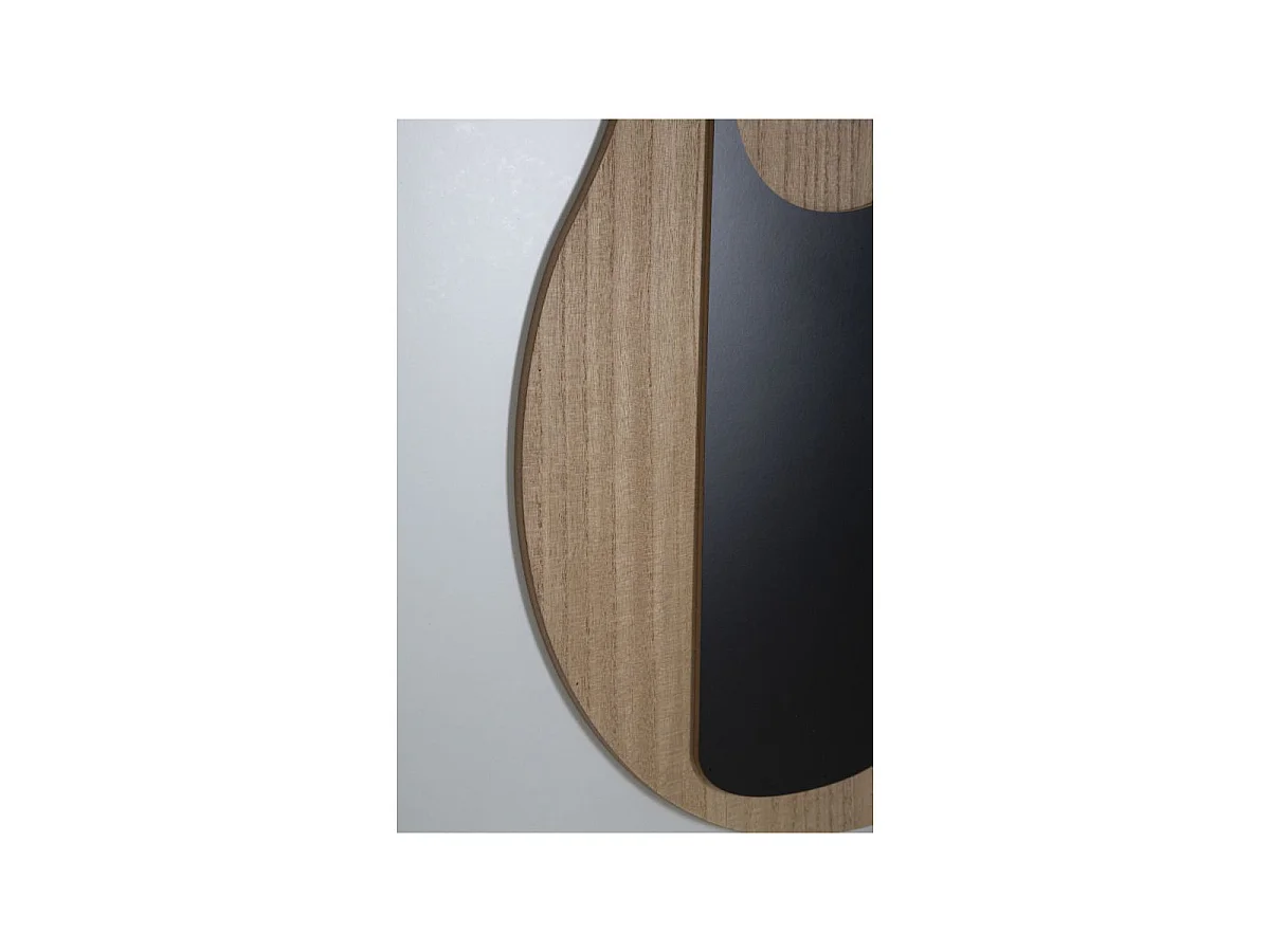 Décoration Murale Encadrée "Astrys" 80cm Naturel & Noir