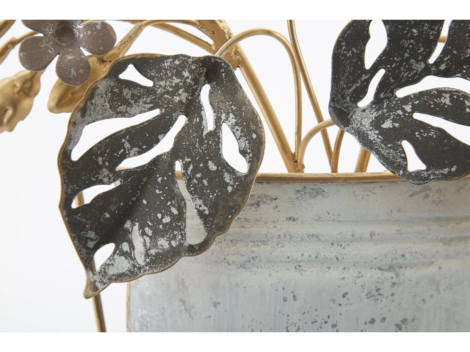 Pannello decorativo 3D in metallo multicolore cm 45,5x7,5x53