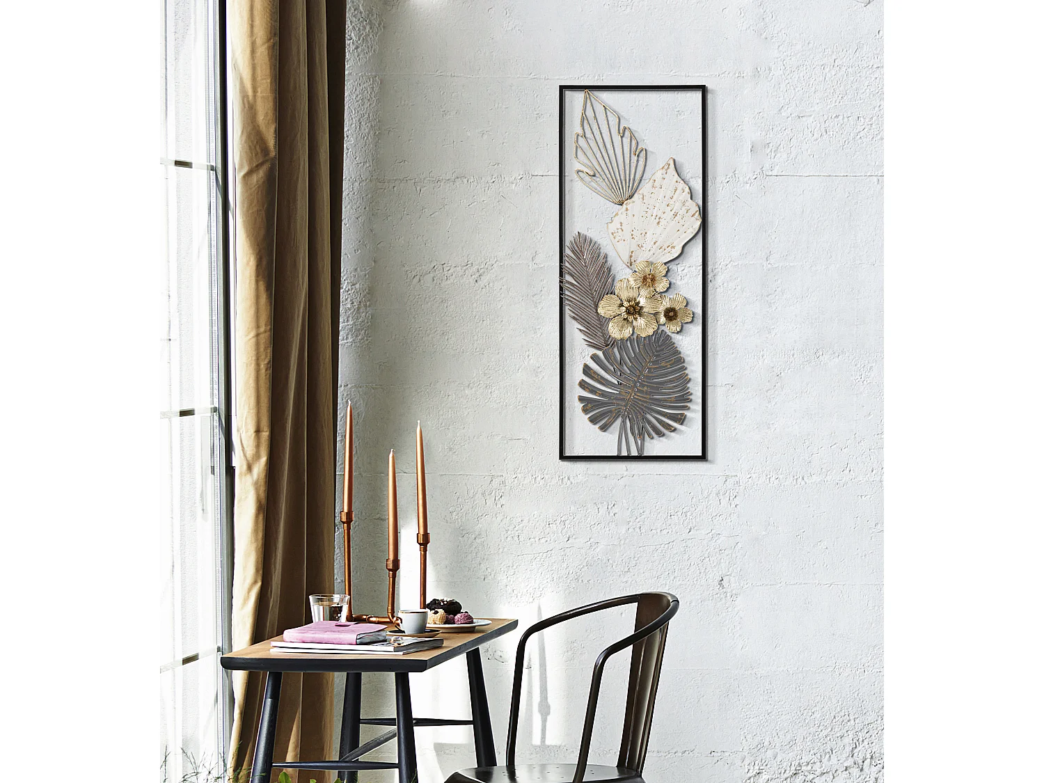 Décoration Murale Encadrée en Métal "Classic" 74cm Multicolore