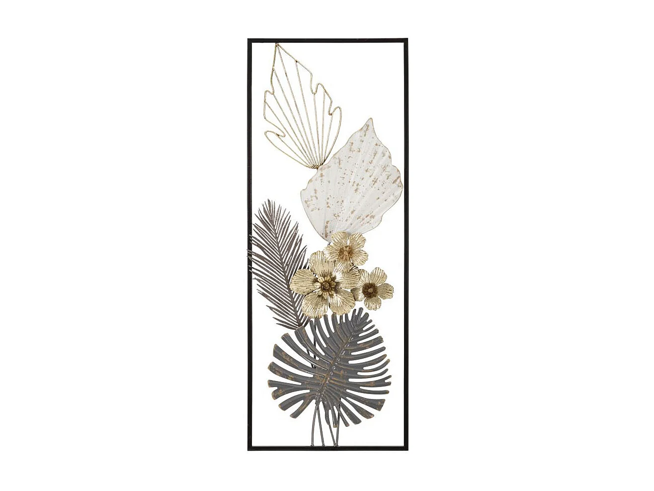 Décoration Murale Encadrée en Métal "Classic" 74cm Multicolore