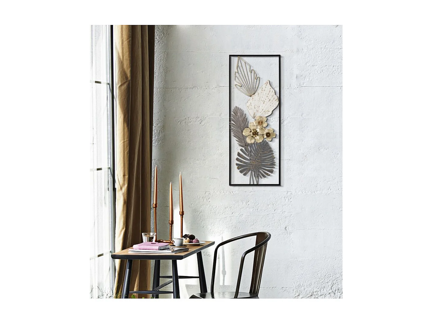 Décoration Murale Encadrée en Métal "Classic" 74cm Multicolore