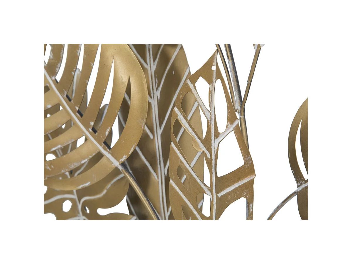 Décoration Murale Encadrée en Métal "Jungle" 80cm Or
