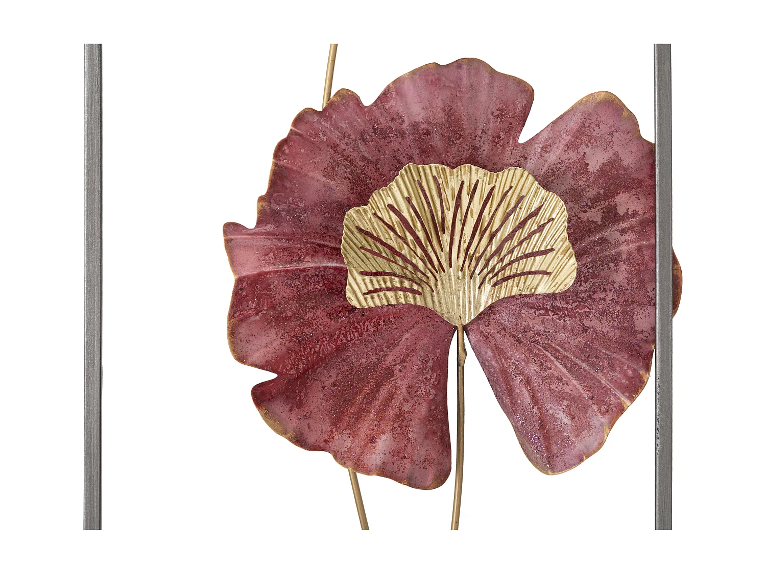 Décoration Murale Encadrée en Métal "Lobo" 74cm Multicolore