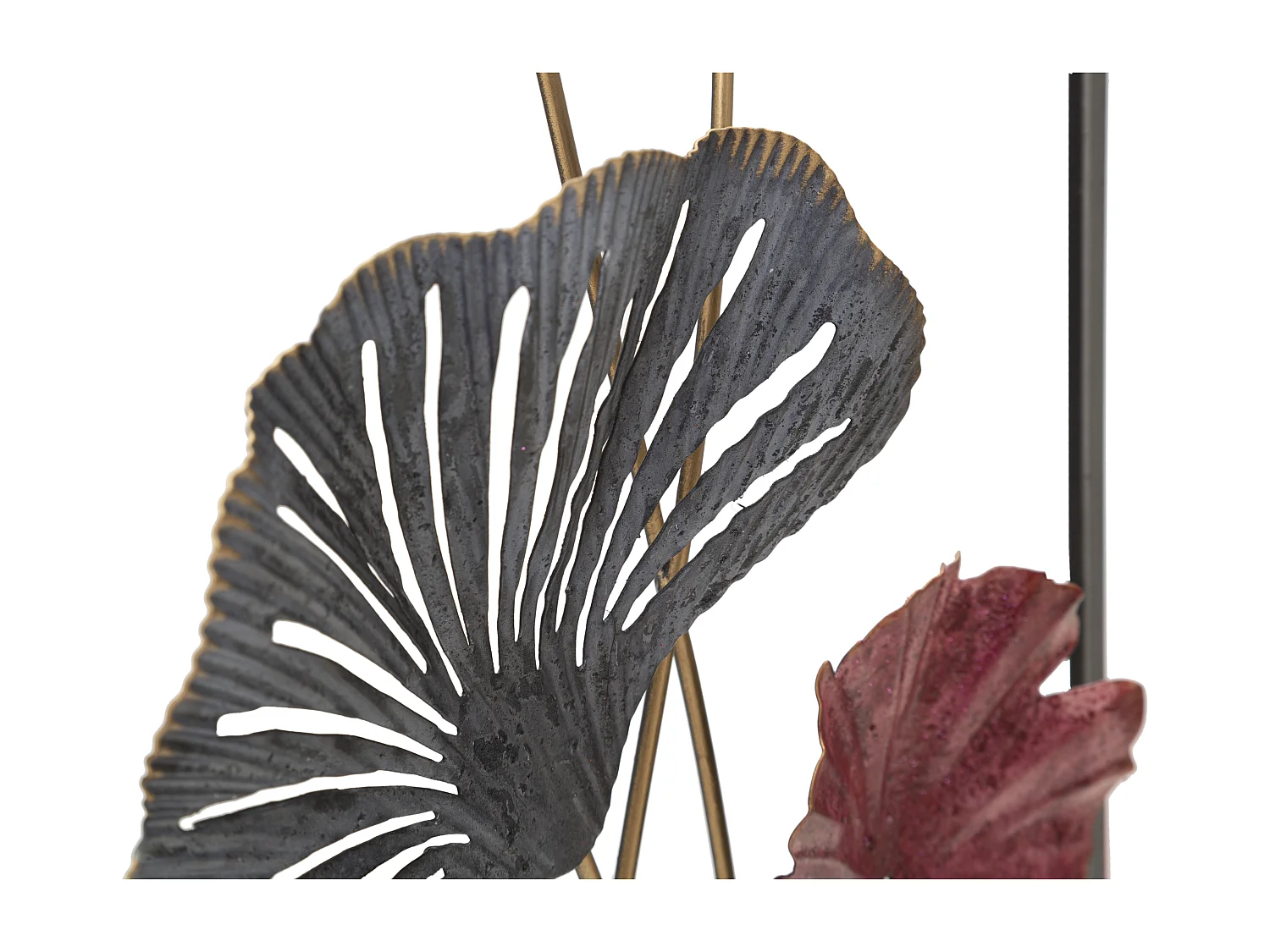 Décoration Murale Encadrée en Métal "Lobo" 74cm Multicolore