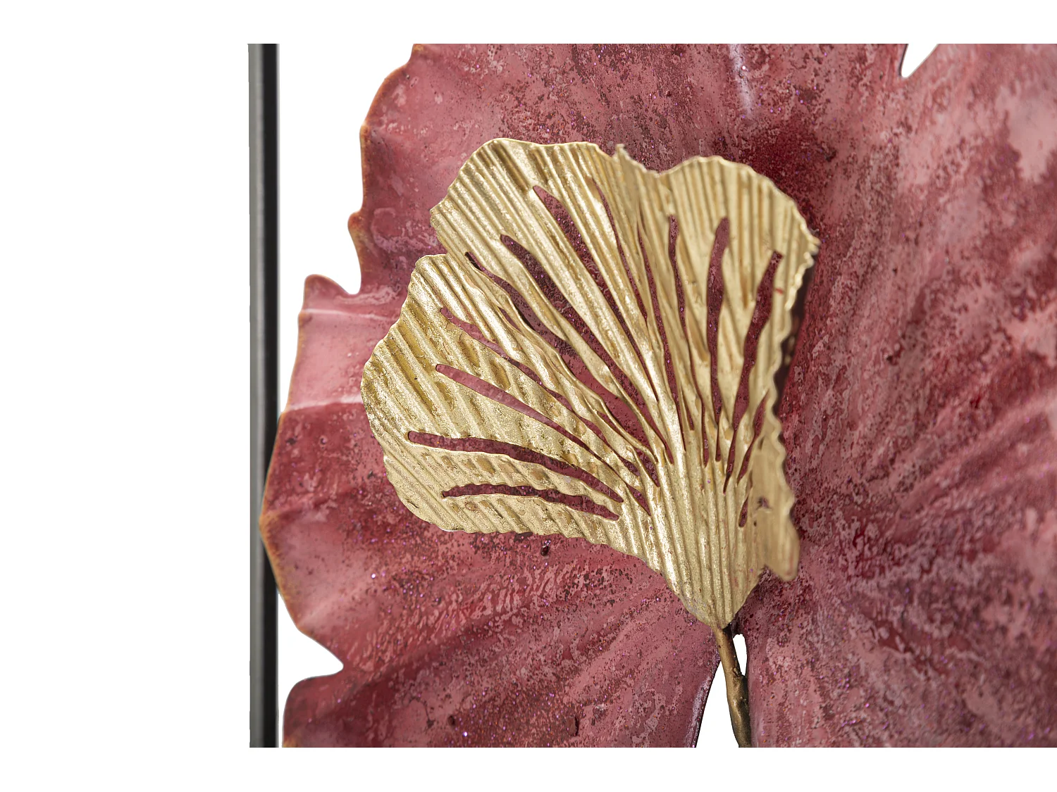 Décoration Murale Encadrée en Métal "Lobo" 74cm Multicolore