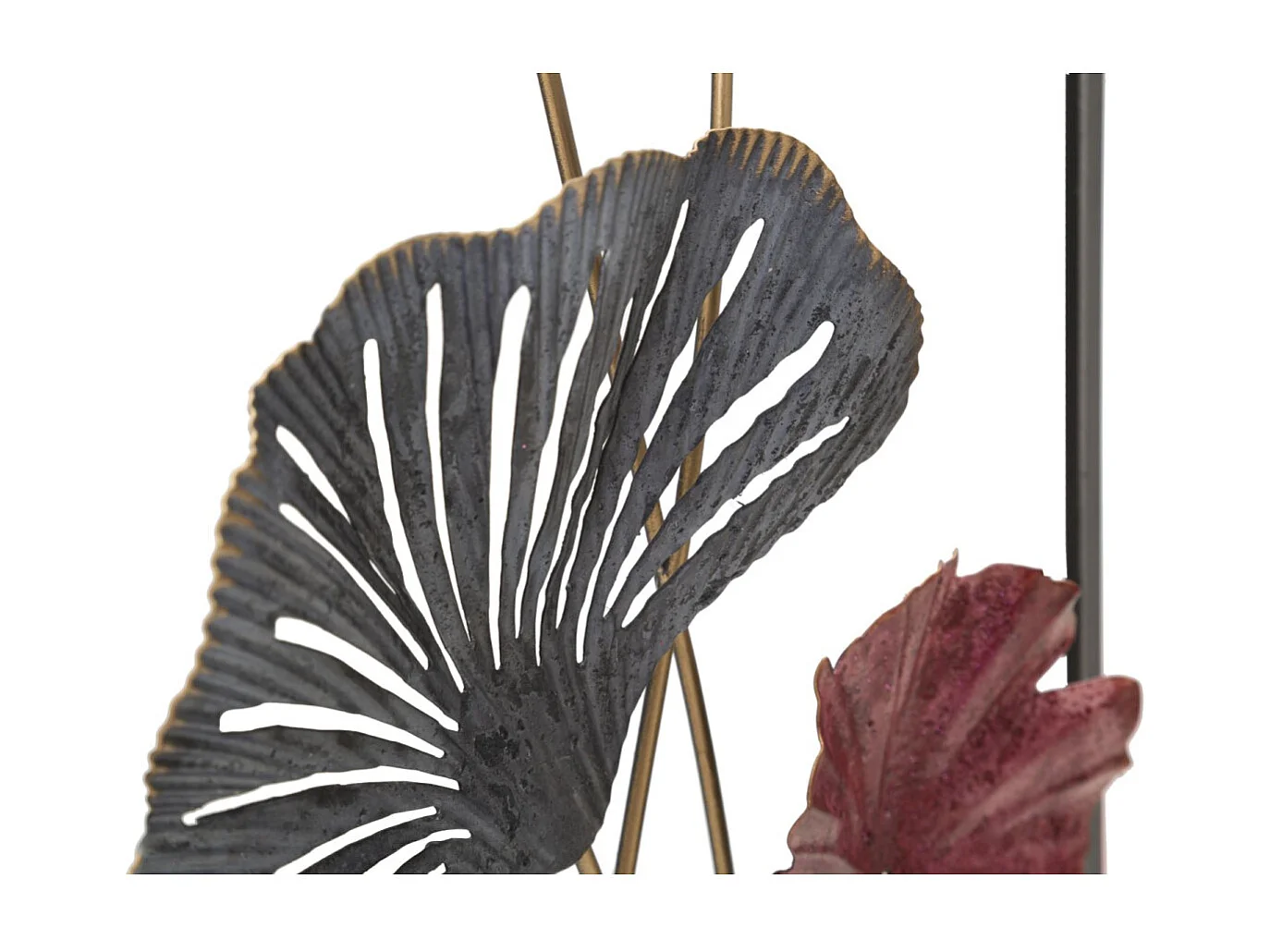 Décoration Murale Encadrée en Métal "Lobo" 74cm Multicolore