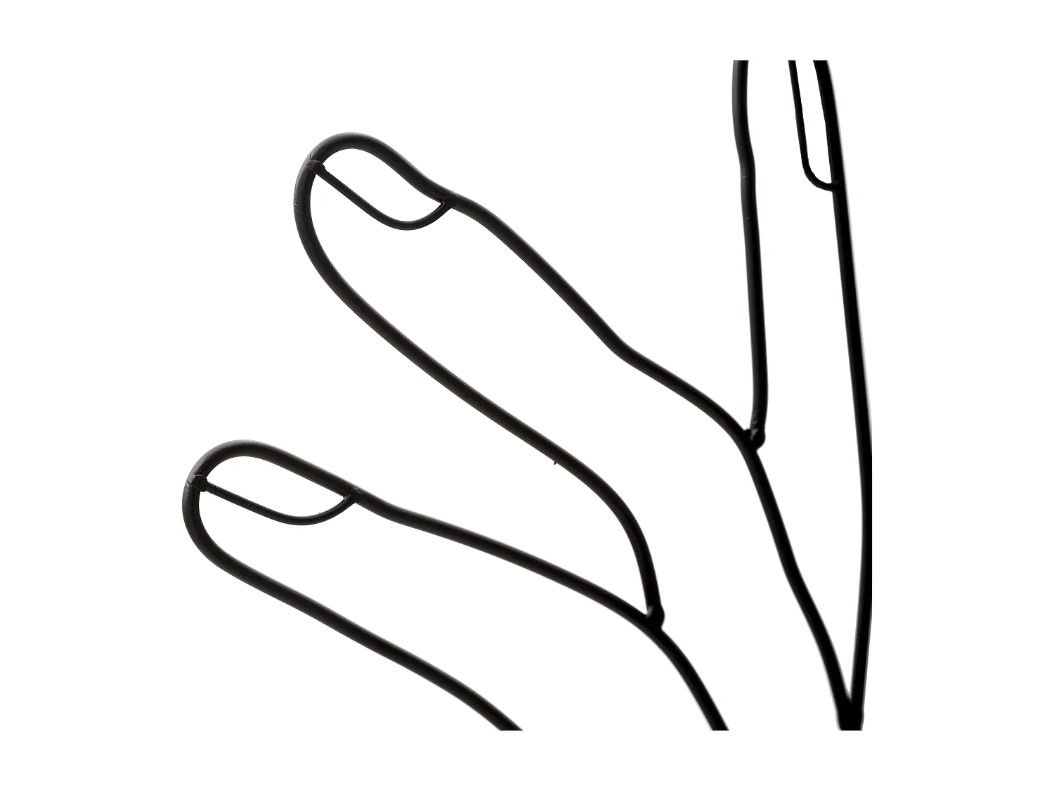 Décoration Murale Encadrée en Métal "Simply Face" 61cm Noir