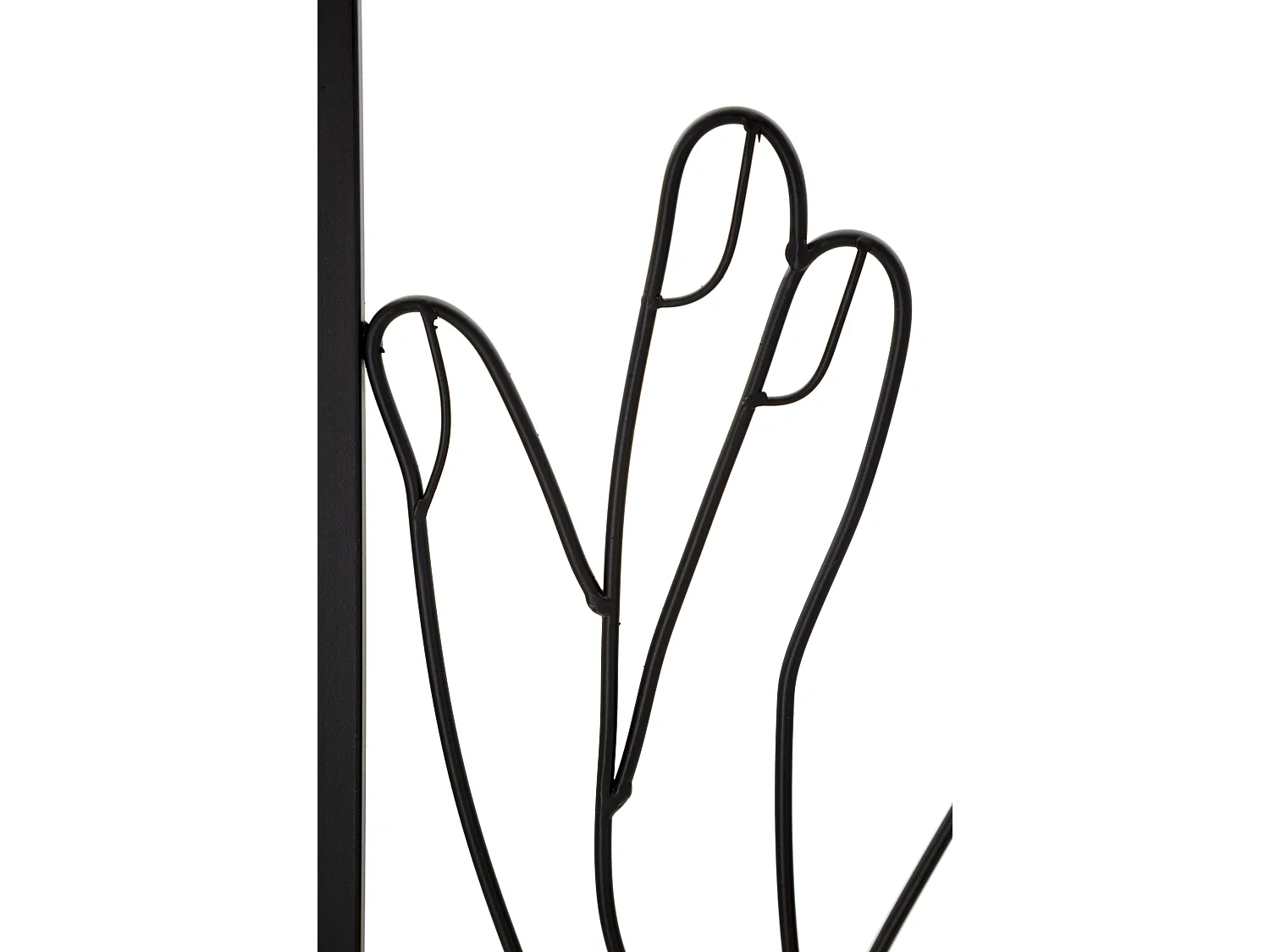 Décoration Murale Encadrée en Métal "Simply Face" 61cm Noir