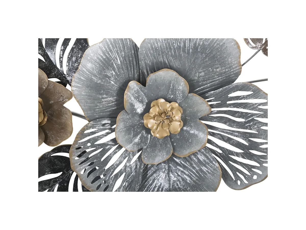 3D-Dekopaneel aus Metall mehrfarbig 84x9,5x48 cm