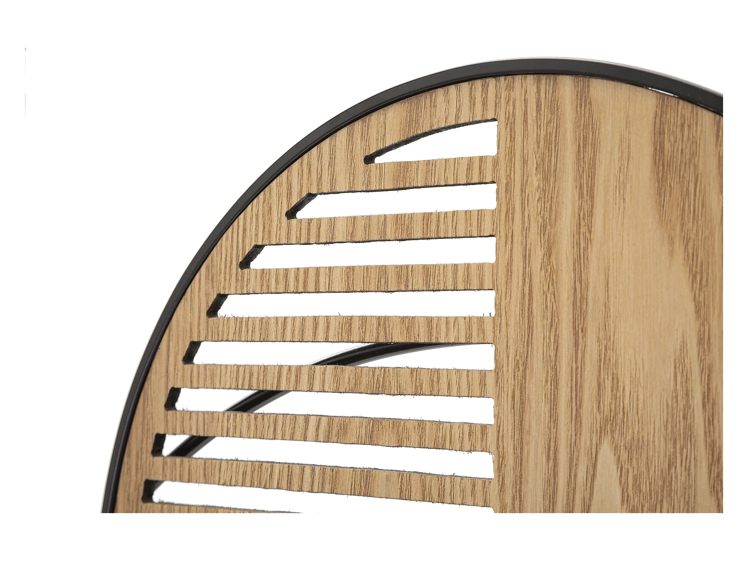 Décoration Murale en Métal "Woody" 134cm Marron & Noir