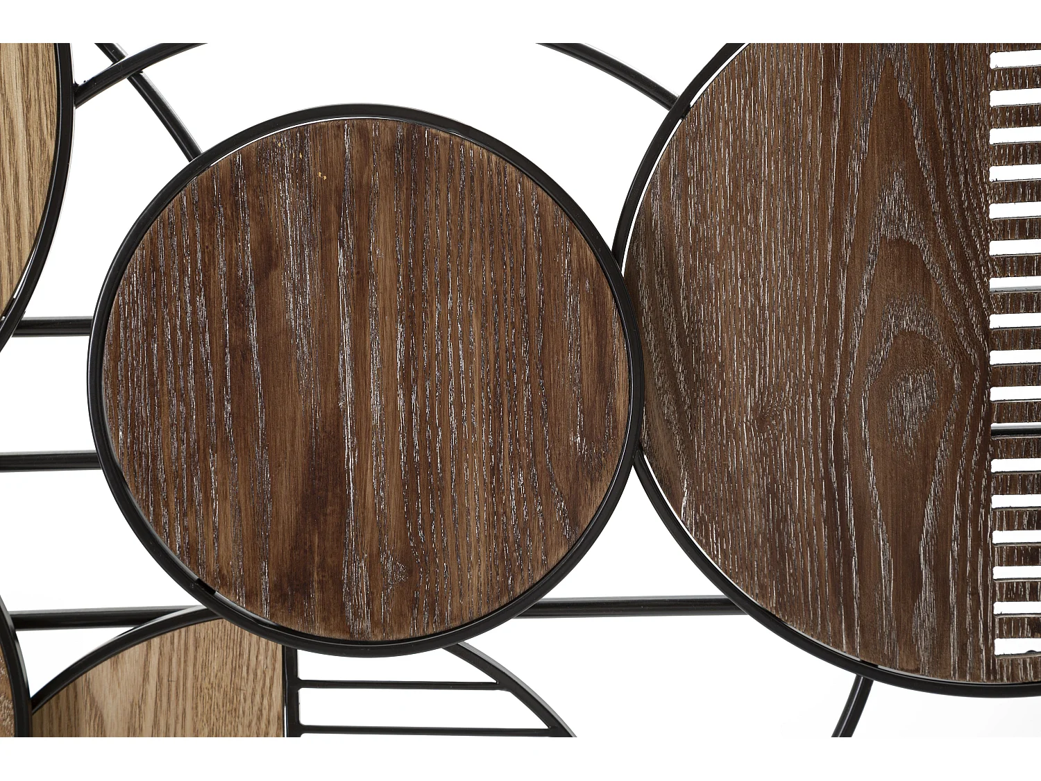 Décoration Murale en Métal "Woody" 134cm Marron & Noir