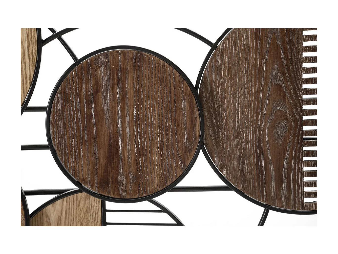 Décoration Murale en Métal "Woody" 134cm Marron & Noir