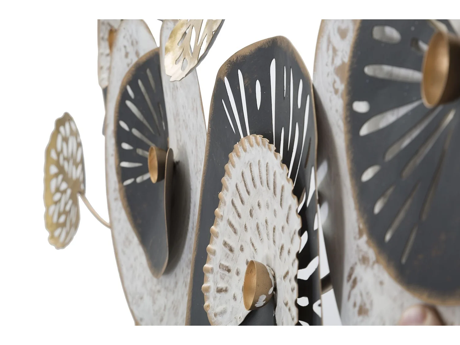 Pannello decorativo 3D in metallo multicolore cm 124,5x6x65