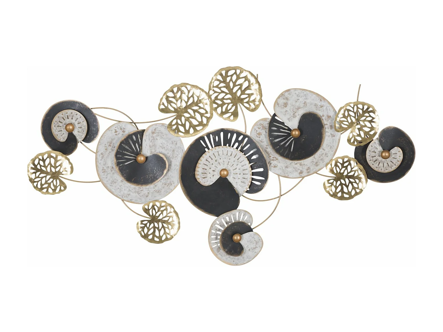 Décoration Murale en Métal "Gloth" 124cm Multicolore