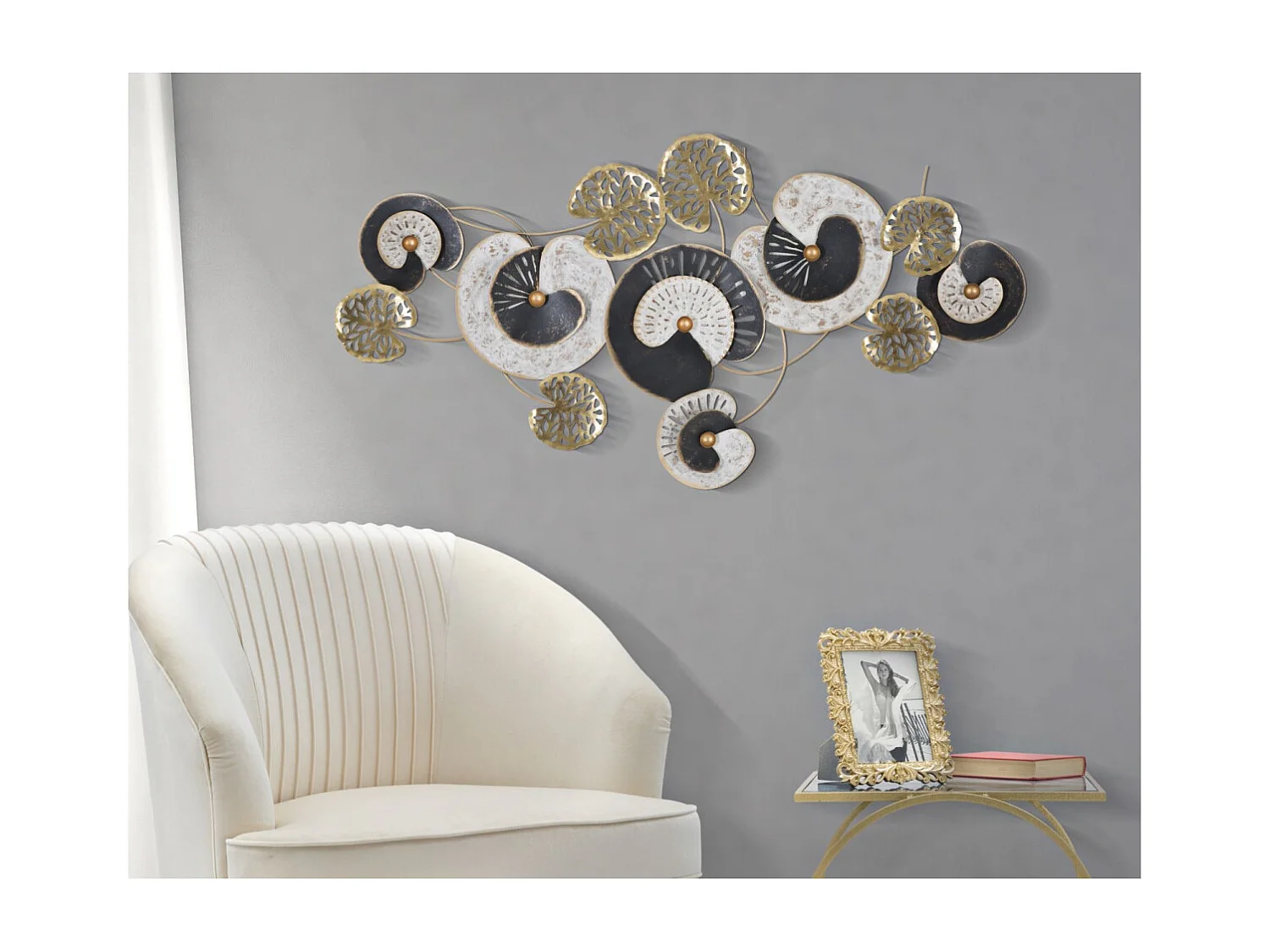 Décoration Murale en Métal "Gloth" 124cm Multicolore