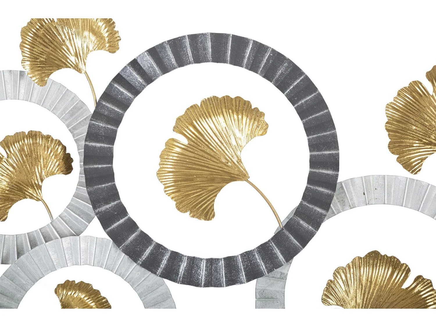 Pannello decorativo 3D in metallo multicolore cm 126x5x58