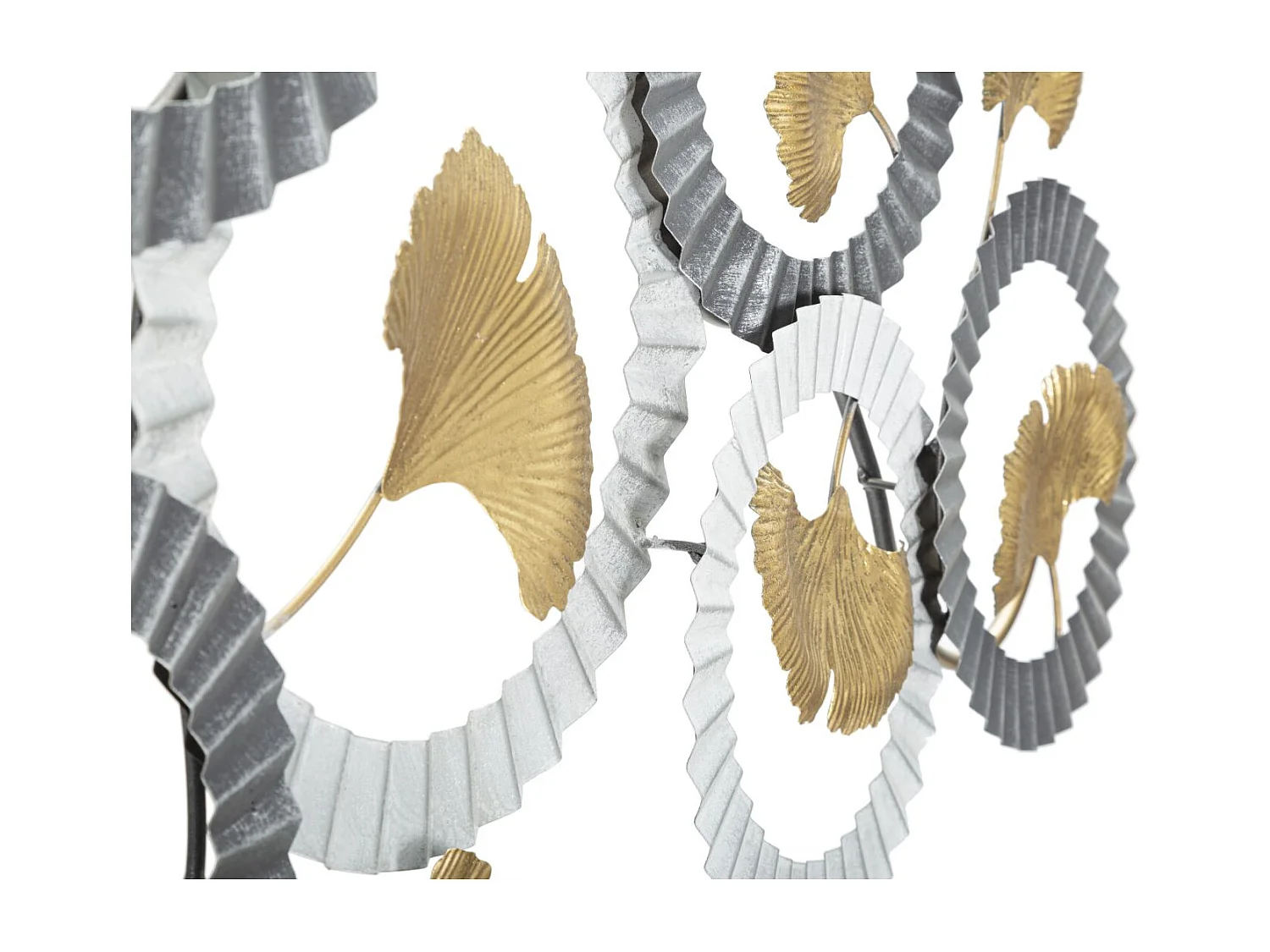 Pannello decorativo 3D in metallo multicolore cm 126x5x58